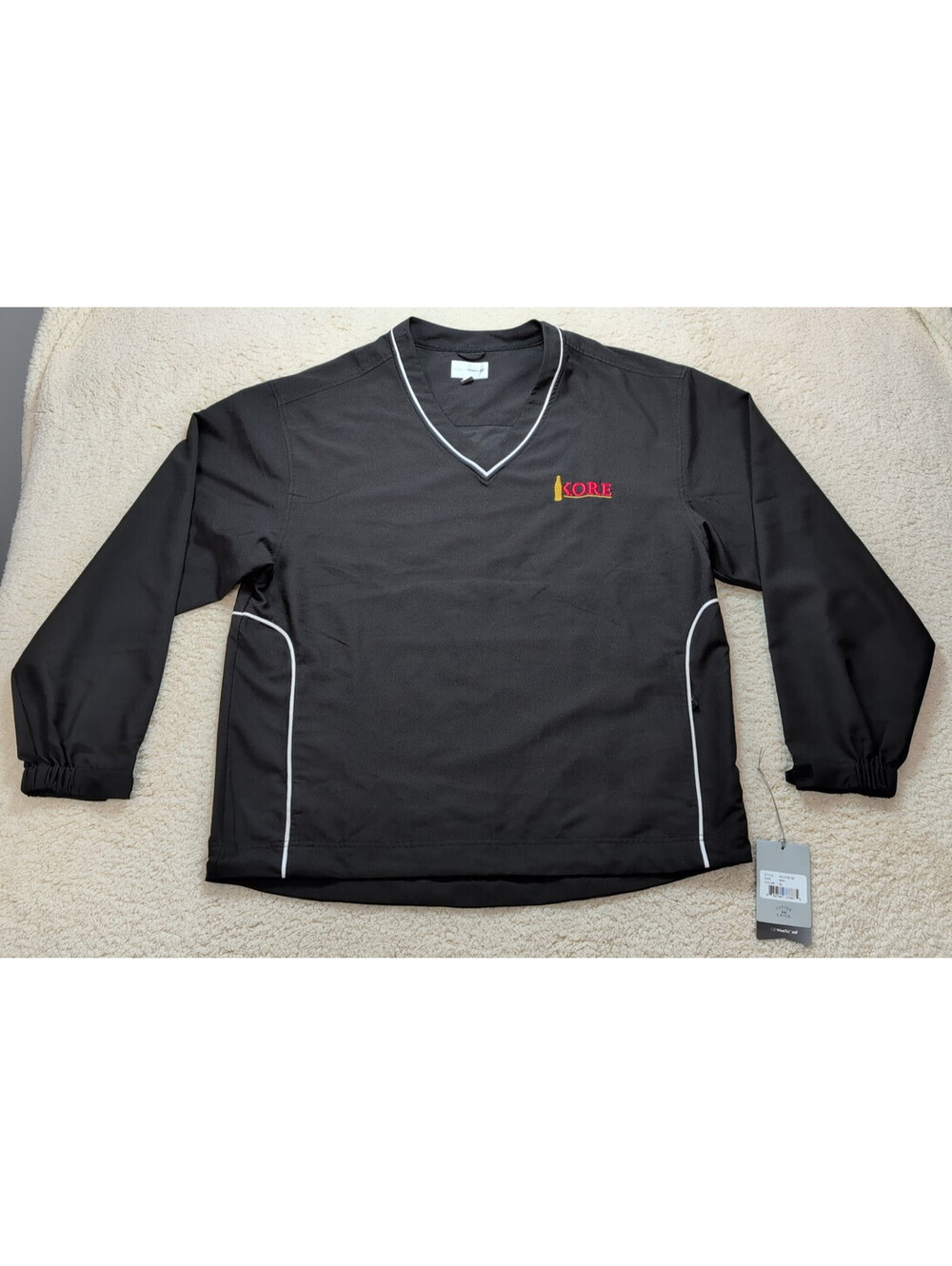 Cutter & Buck CB WinTeck Golf Pullover Black Medium Wind Resistant